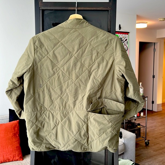 Kit and Ace Army Green Quilted Reflective Bomber Jacket - Picture 4 of 6